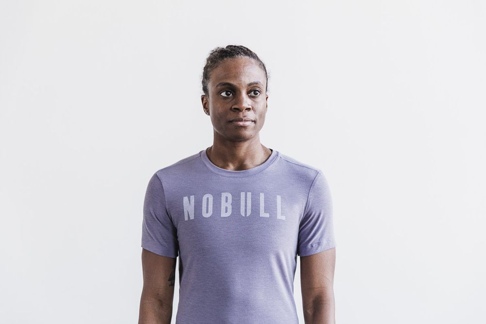 NOBULL Women's Tee - Lavender - Ireland (4807GQMAC)